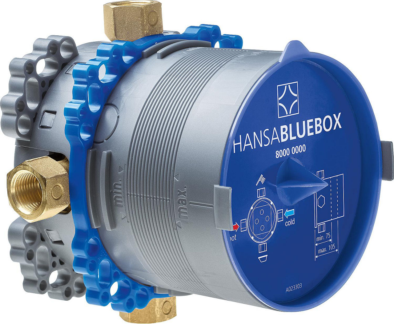 Unterputz-Grundeinheit Hansa Bluebox, G 1/2", ohne Absperrung