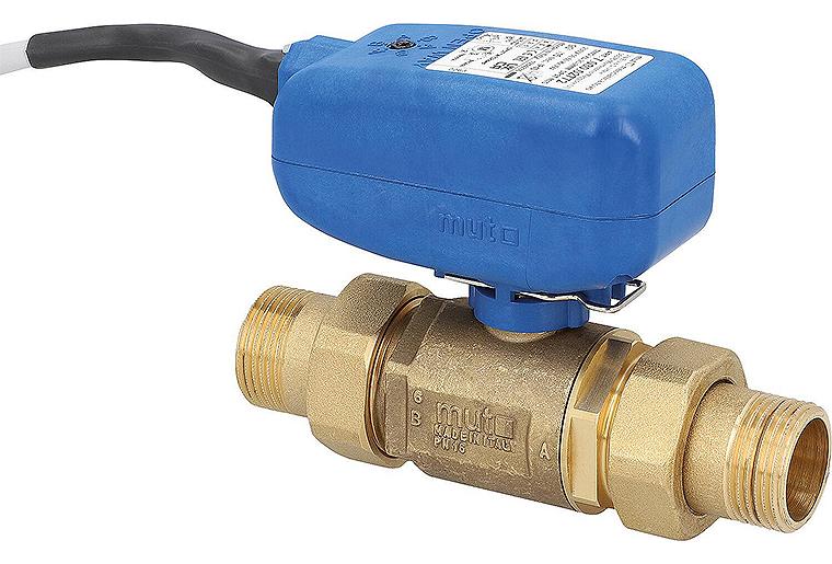 Elektrokugelhahn MUT TMO XL 2-Wege, SPST Ansteuerung 230 V, DN 25(1") AG, mit Verschr. Elektrokugelhahn MUT TMO XL 2-Wege, SPST Ansteuerung 230 V, DN 25(1") AG, mit Verschr.