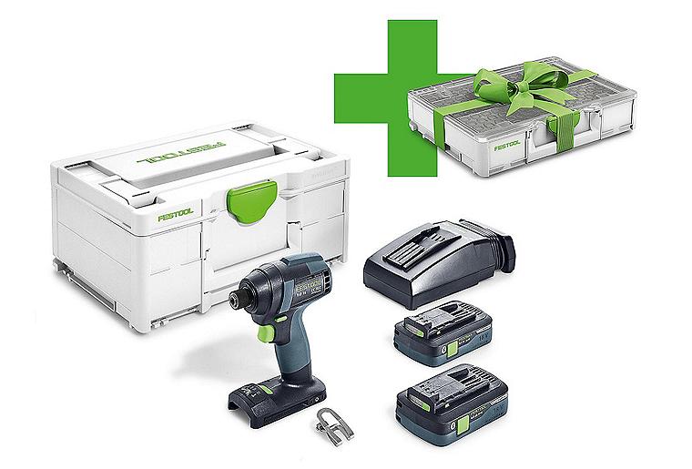 Akku-Schlagschrauber Festool 18V TID 18 HPC 4,0 I-Plus mit 2x 4,0 Ah Akku und Ladegerät inkl. Systainer