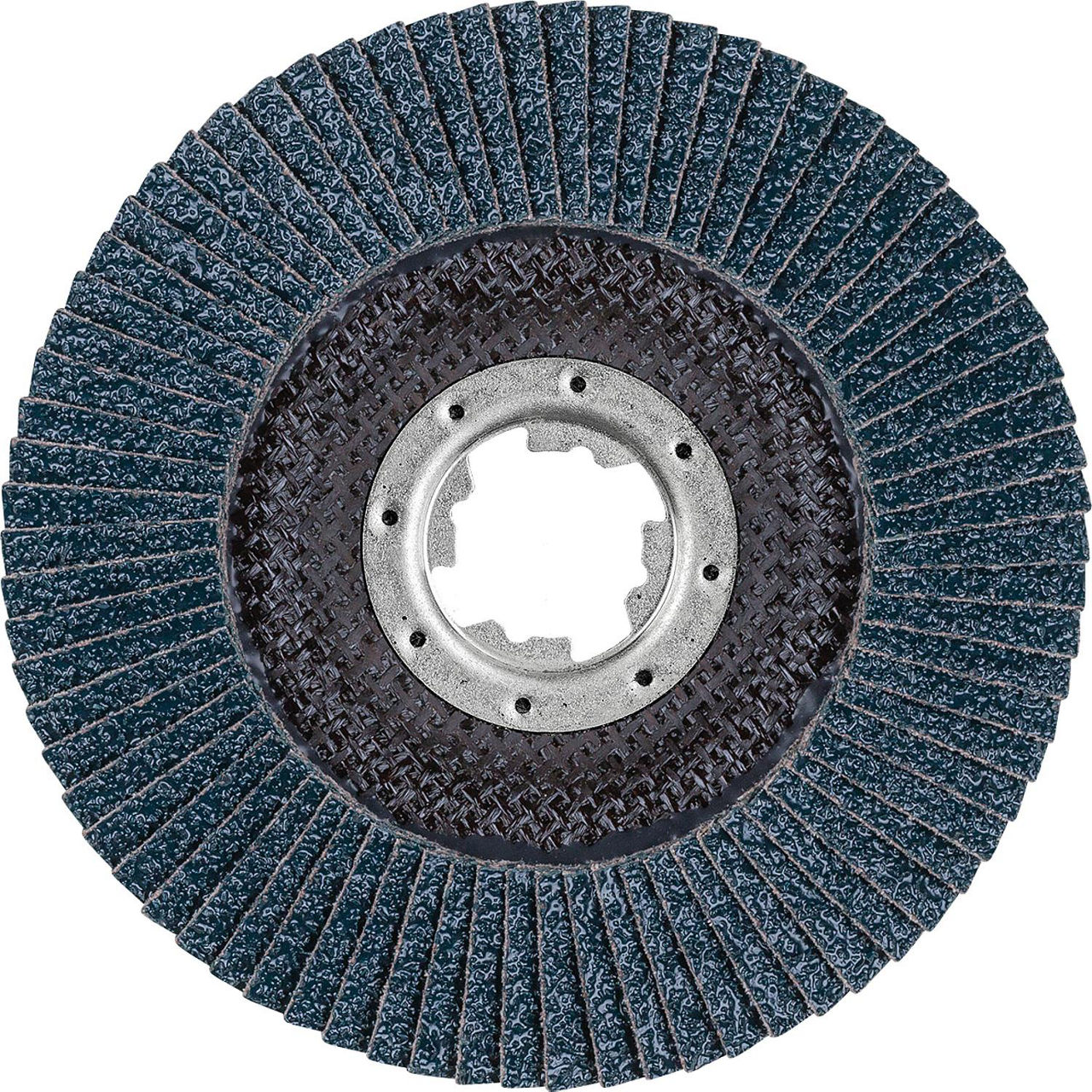 Lamellenschleifteller PFERD Ø 125 mm X-Lock K60 für Stahl, Edelstahl