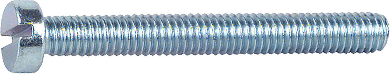 Zylinderschraube 4.8 Schlitz M 6 x 30 DIN 84 verzinkt VPE 100 Zylinderschraube 4.8 Schlitz M 6 x 30 DIN 84 verzinkt VPE 100