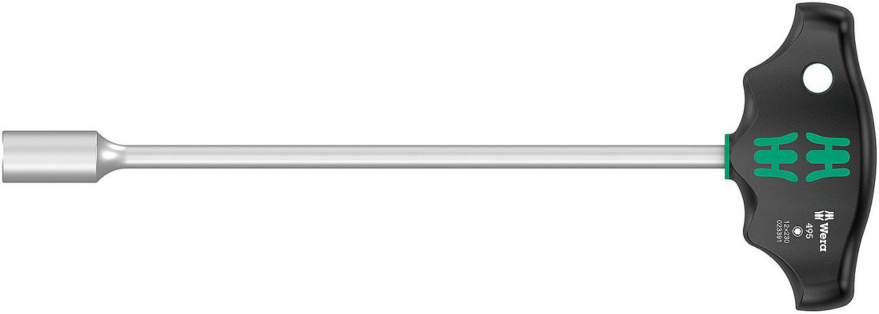 Außensechskant-Schraubendreher (Steckschlüssel) Wera 495 Serie 400 Quergriff SW 12,0 x 230 mm Außensechskant-Schraubendreher (Steckschlüssel) Wera 495 Serie 400 Quergriff SW 12,0 x 230 mm
