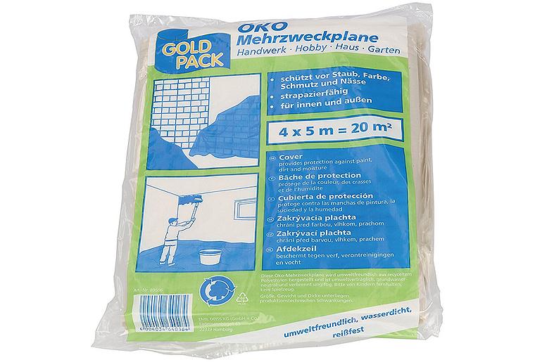 Öko-Mehrzweckplane aus Recycling-LDPE 4 x 5 Meter, 20 qm, VPE 1 Stück Öko-Mehrzweckplane aus Recycling-LDPE 4 x 5 Meter, 20 qm, VPE 1 Stück
