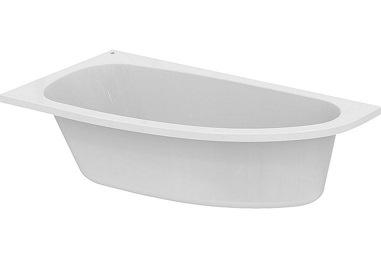 Raumspar-Badewanne Hotline Rundung rechts 1600x465x900mm Inhalt: 235 l Acryl, weiß Raumspar-Badewanne Hotline Rundung rechts 1600x465x900mm Inhalt: 235 l Acryl, weiß