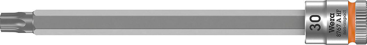 Torx®-Steckschlüsseleinsatz Wera 8767 A HF Bitnuss mit 1/4"-Antrieb, lang, mit Haltefunktion, T30 x 100 mm