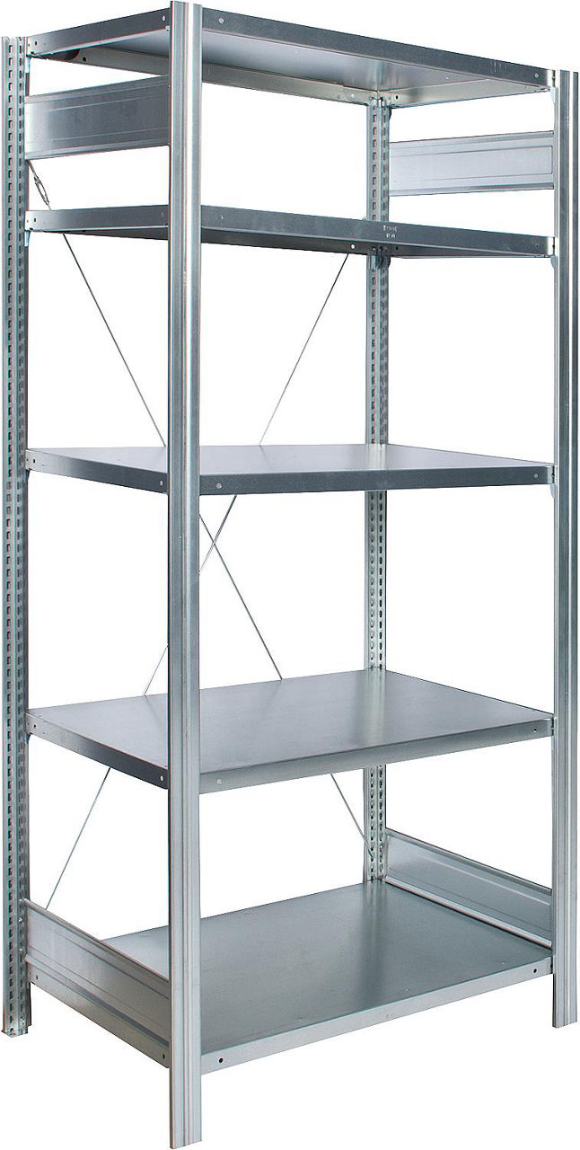 Grundregal BERT mit 5 Stahlfachböden Feldlast 2000Kg 2000x875x400mm