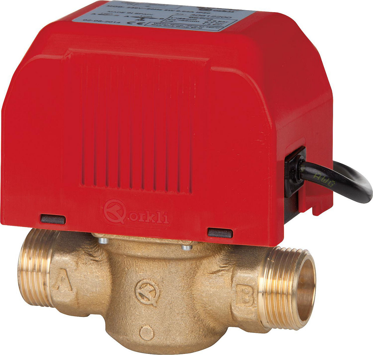 2-Wege Zonenventil Orkli DN25(1") AG, ohne Endschalter, 230V 2-Wege Zonenventil Orkli DN25(1") AG, ohne Endschalter, 230V