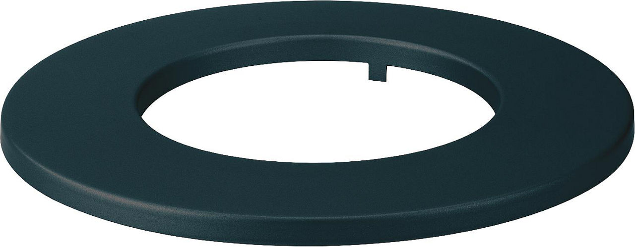 lackierte Rosette, schwarz, für DN150, Randbreite 60mm