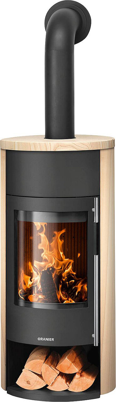 Kaminofen Oranier Polar Neo Aqua Sandstein, Korpus Stahl schwarz Kaminofen Oranier Polar Neo Aqua Sandstein, Korpus Stahl schwarz
