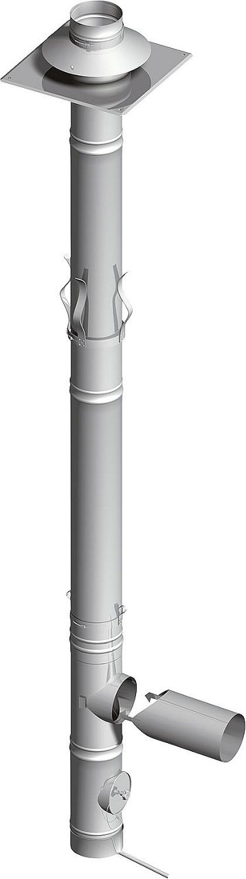 Einwandiges Abgassystem UNI-EW Grundpaket DN 130 mm Höhe 6 m Einwandiges Abgassystem UNI-EW Grundpaket DN 130 mm Höhe 6 m