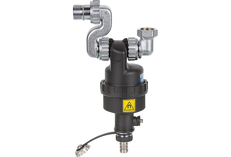 Schlammabscheider DIRTMAGSLIM mit Magnet Typ 545105 DN20 (3/4")AG x IG Excenterver.