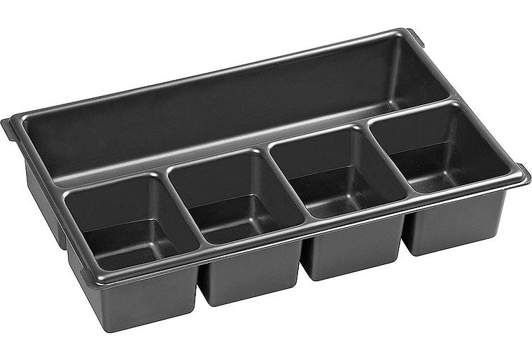 Kleinteileeinsatz passend für XL-BOXX® aus Kunststoff mit 5 Mulden Kleinteileeinsatz passend für XL-BOXX® aus Kunststoff mit 5 Mulden