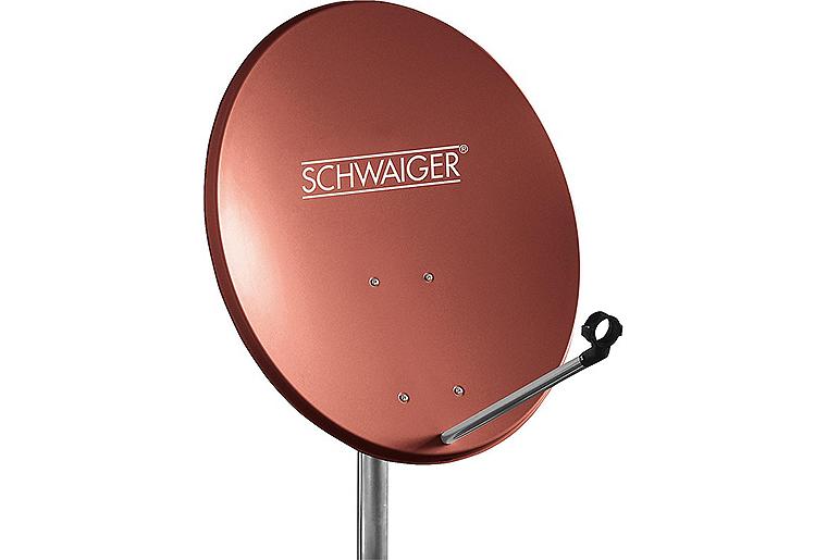55cm Offset Antenne Stahl Ziegelrot RAL 8012 55cm Offset Antenne Stahl Ziegelrot RAL 8012