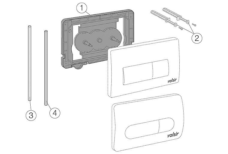 Evolut Befestigungsrahmen komplett mit PVC Schläuchen