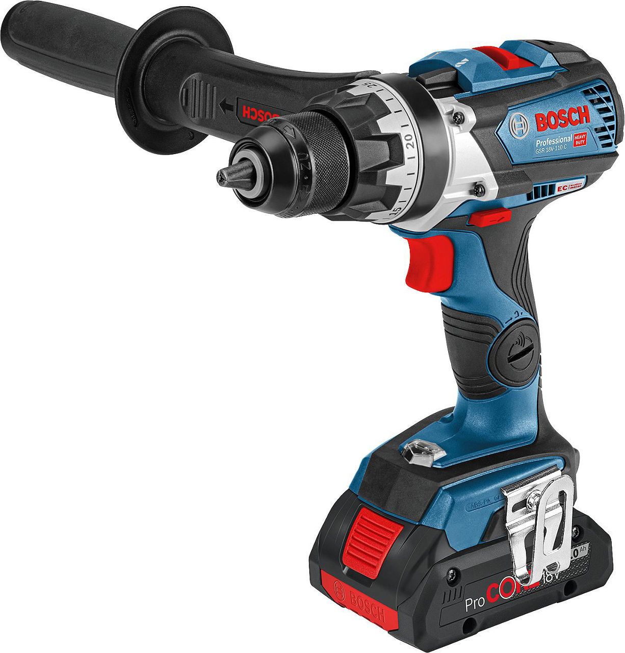 Akku-Bohrschrauber BOSCH GSR 18V-110 C 18V mit 2x 4,0 ProCORE Akkus und Ladegerät Akku-Bohrschrauber BOSCH GSR 18V-110 C 18V mit 2x 4,0 ProCORE Akkus und Ladegerät
