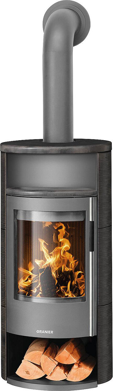 Kaminofen Oranier Polar Neo 6, Keramik Namib, Korpus Stahl Gussgrau Kaminofen Oranier Polar Neo 6, Keramik Namib, Korpus Stahl Gussgrau
