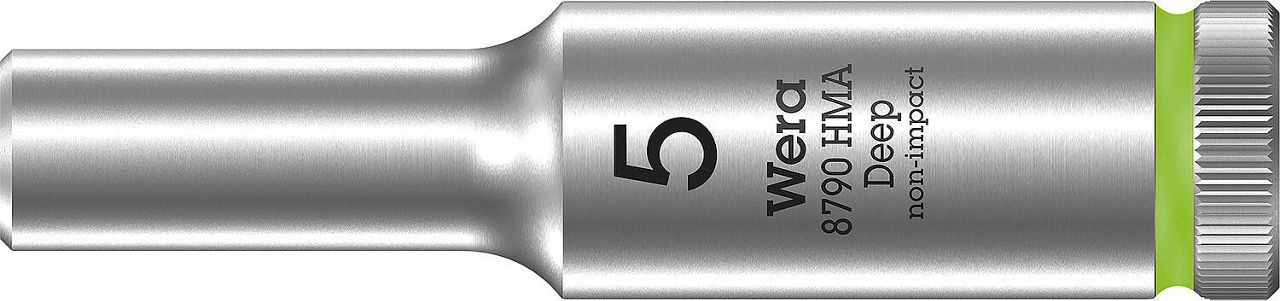 Außensechskant-Steckschlüsseleinsatz Wera 8790 HMA Deep mit 1/4"-Antrieb, metrisch, lang, SW 5,0 x 50 mm Außensechskant-Steckschlüsseleinsatz Wera 8790 HMA Deep mit 1/4"-Antrieb, metrisch, lang, SW 5,0 x 50 mm
