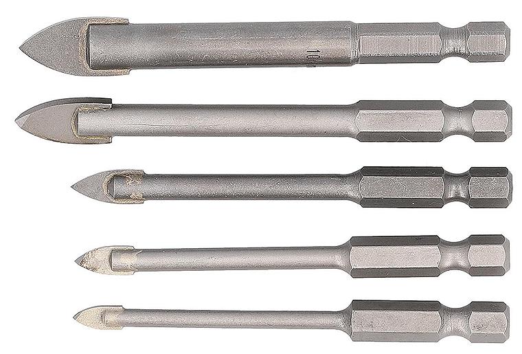 Glas- und Fliesenbohrer-Set HELLER QUICKBIT CERAMICMASTER 5-teilig Ø 4,5,6,8,10mm Glas- und Fliesenbohrer-Set HELLER QUICKBIT CERAMICMASTER 5-teilig Ø 4,5,6,8,10mm
