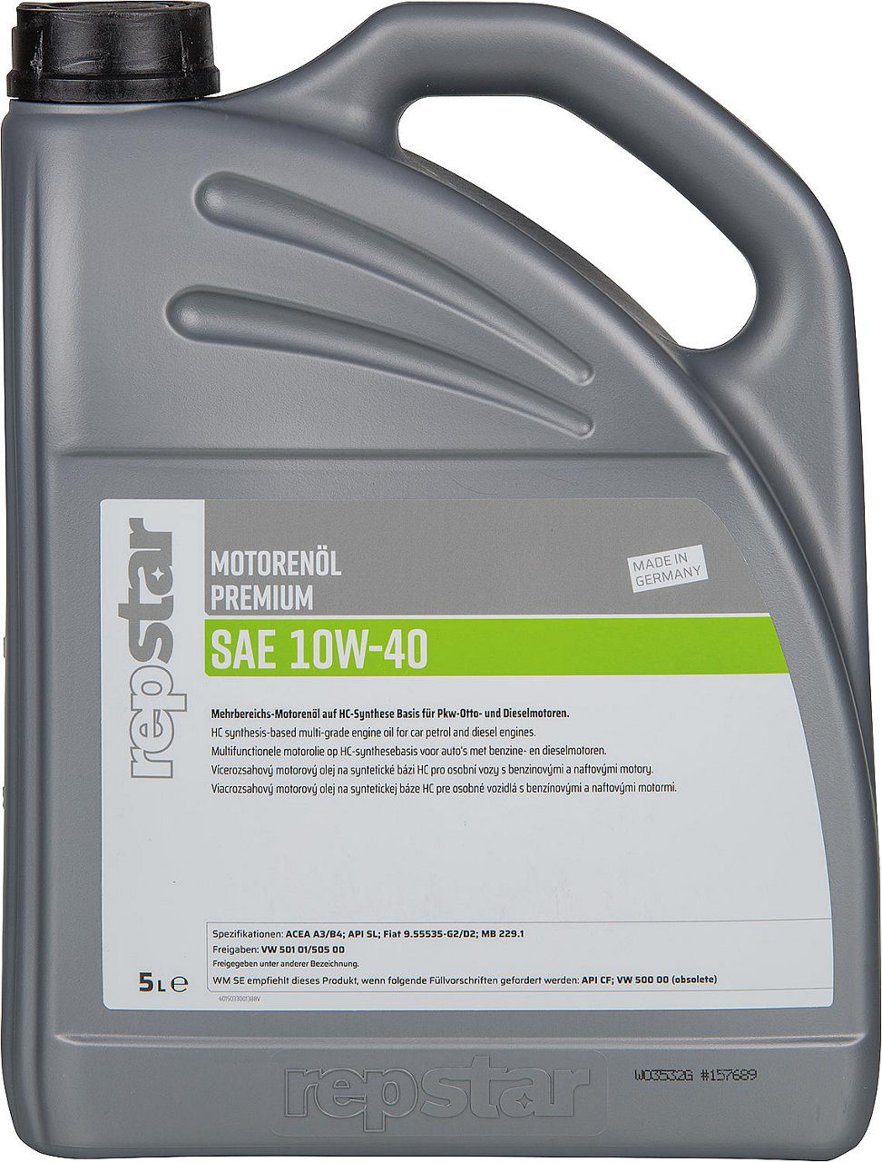 Motoröl REPSTAR SAE 10W-40 Premium 5l Kanister Motoröl REPSTAR SAE 10W-40 Premium 5l Kanister