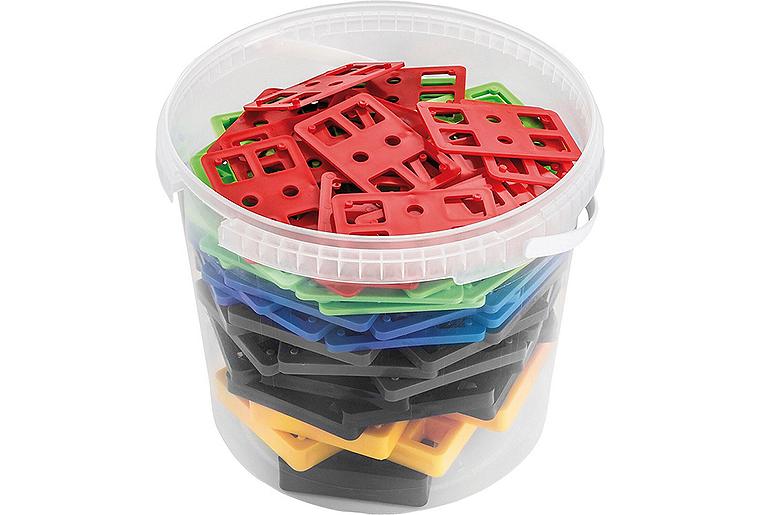 SILISTO® Distanzklötze, Turbo´s Sortiment rot, grün, blau, braun, schwarz, gelb