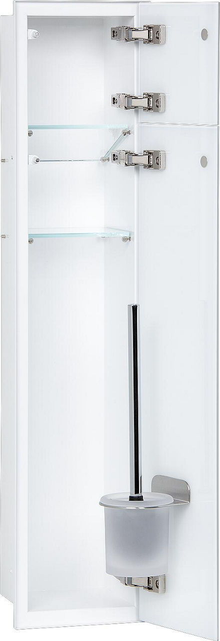 WC-Einbaucontainer Zero Höhe 800 weiß beschichtet , 2 Türen weiß, rechts WC-Einbaucontainer Zero Höhe 800 weiß beschichtet , 2 Türen weiß, rechts