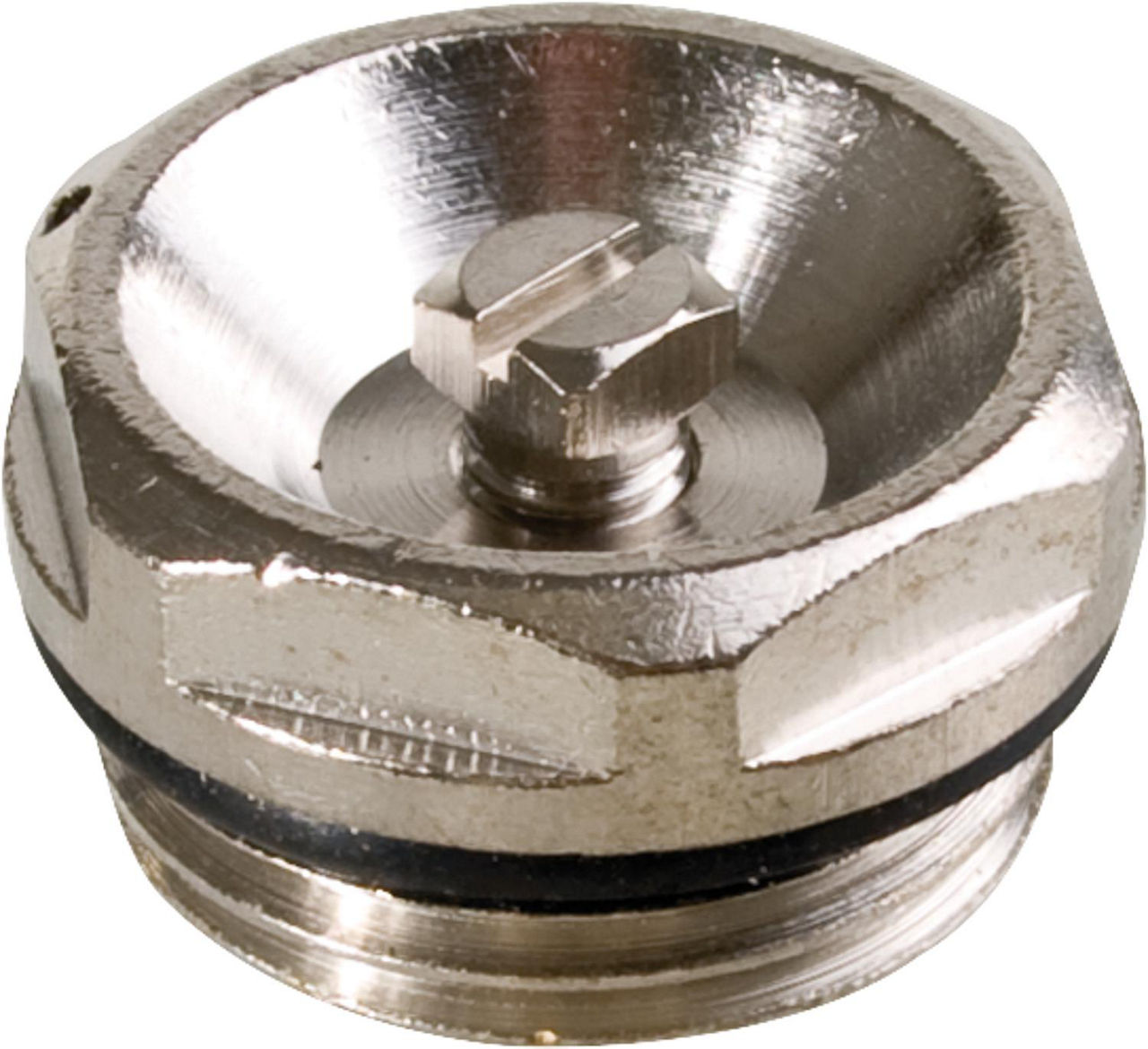 Entlüftungsventil 1/4" Messing vernickelt mit EPDM Dichtung Entlüftungsventil 1/4" Messing vernickelt mit EPDM Dichtung