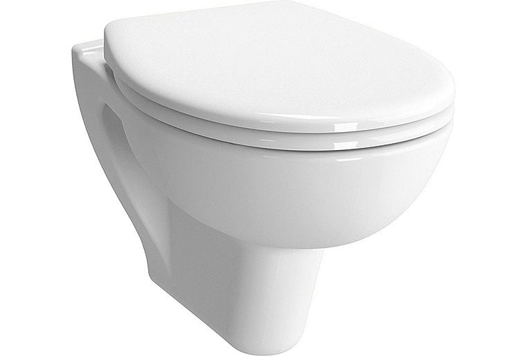 Wandtiefspül-WC VitrA S20 weiß, spülrandlos, runde Form BxHxT: 355x350x520mm Wandtiefspül-WC VitrA S20 weiß, spülrandlos, runde Form BxHxT: 355x350x520mm