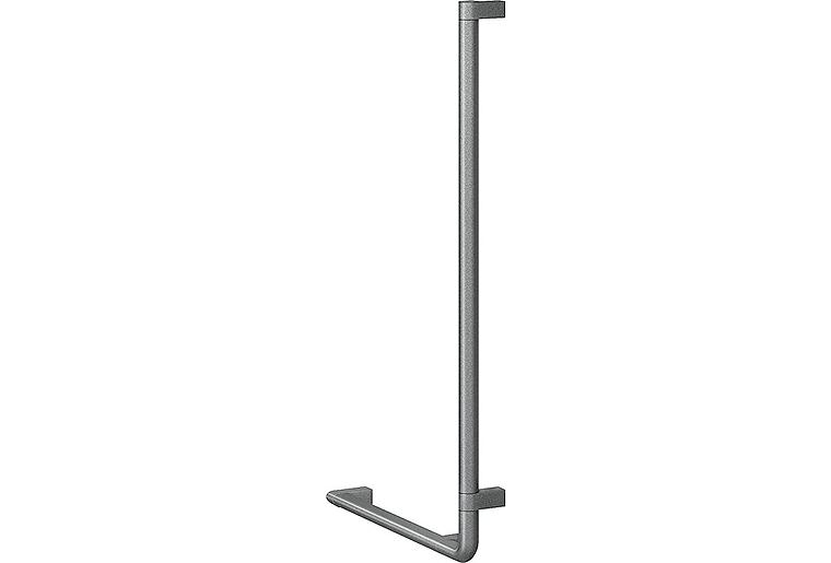 Winkelgriff Serie Cavere aus Alu., Anthrazit-Metallic 95, 950x500 mm, 90°, rechte Ausführung Winkelgriff Serie Cavere aus Alu., Anthrazit-Metallic 95, 950x500 mm, 90°, rechte Ausführung