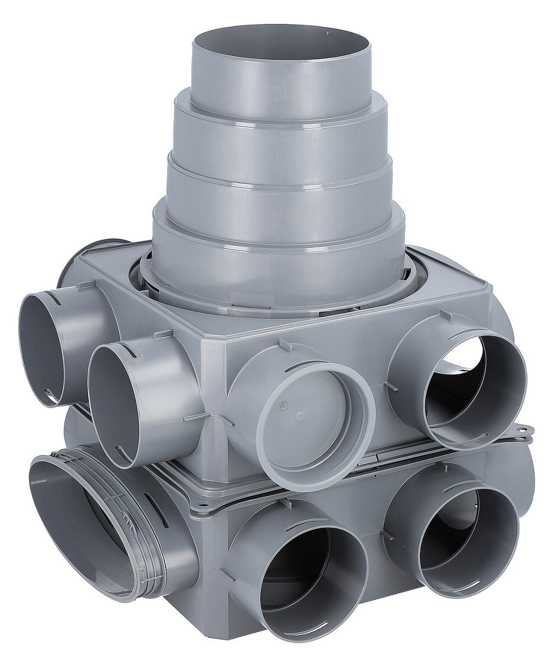 Luftverteiler Wolf, mini DN125-DN180, 12 Anschlüsse DN 75, 2577838 Luftverteiler Wolf, mini DN125-DN180, 12 Anschlüsse DN 75, 2577838