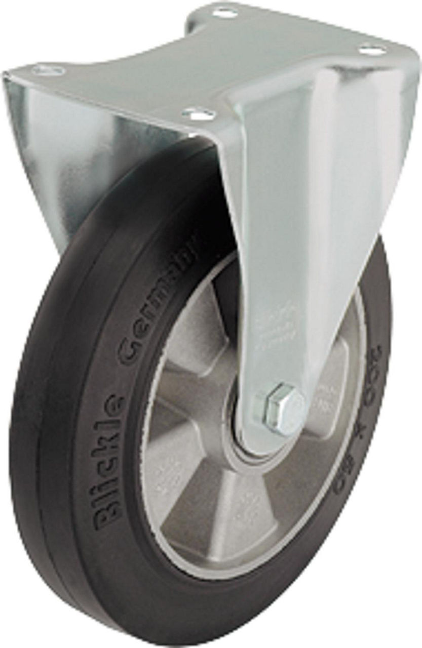 Schwerlast Bockrolle B-ALEV 100k Tragfähigkeit 200kg, Rad-Ø 100mm, Plattengröße 100x85mm Schwerlast Bockrolle B-ALEV 100k Tragfähigkeit 200kg, Rad-Ø 100mm, Plattengröße 100x85mm