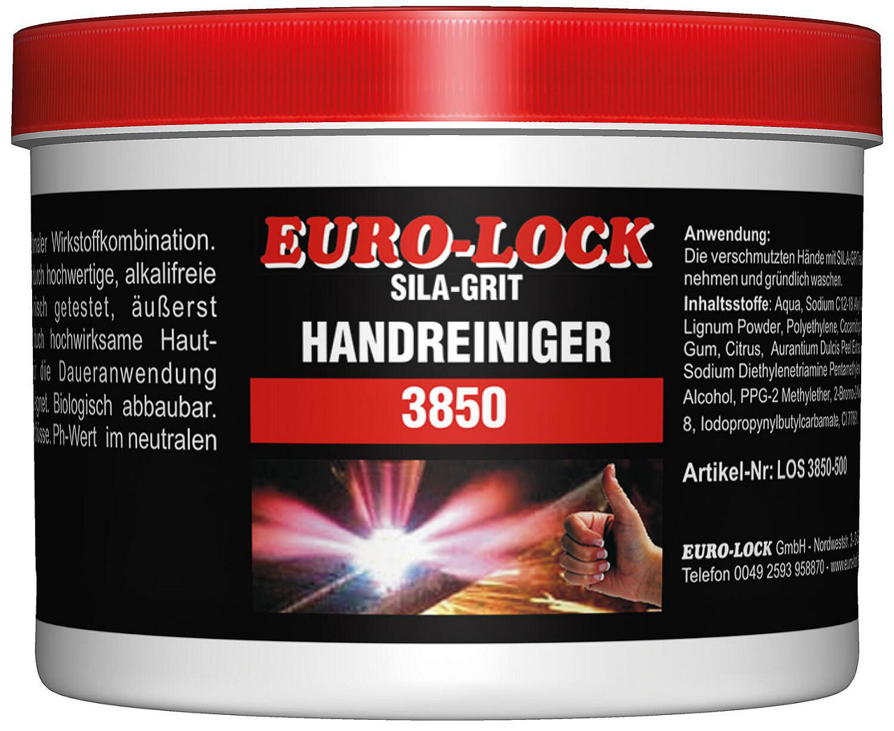 Sila Grit Handreiniger EURO-LOCK LOS 3850 500g Dose