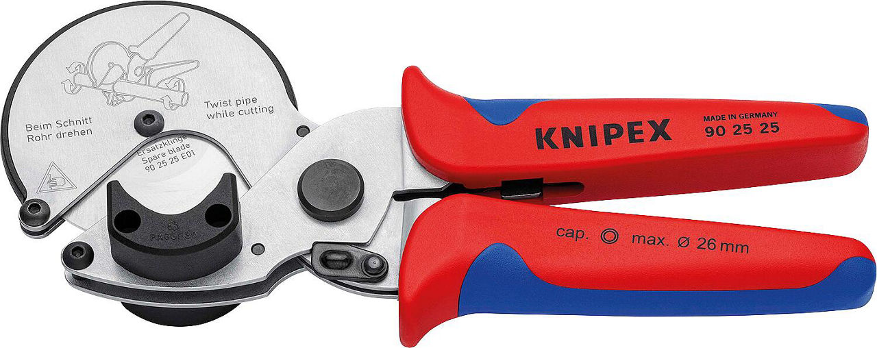 Rohrabschneider KNIPEX bis Ø 26 mm für Verbund- und Kunststoffrohre Rohrabschneider KNIPEX bis Ø 26 mm für Verbund- und Kunststoffrohre