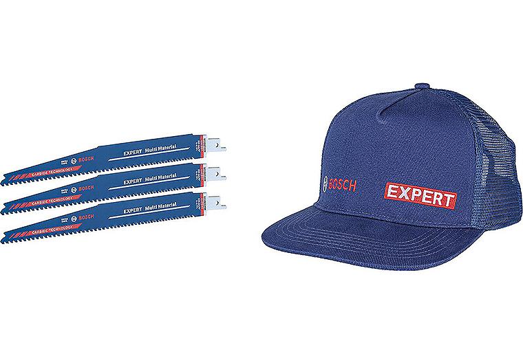 Säbelsägeblatt BOSCH Expert S1156XHM für Multi Material VPE=3 Stück + Bosch Cap Säbelsägeblatt BOSCH Expert S1156XHM für Multi Material VPE=3 Stück + Bosch Cap