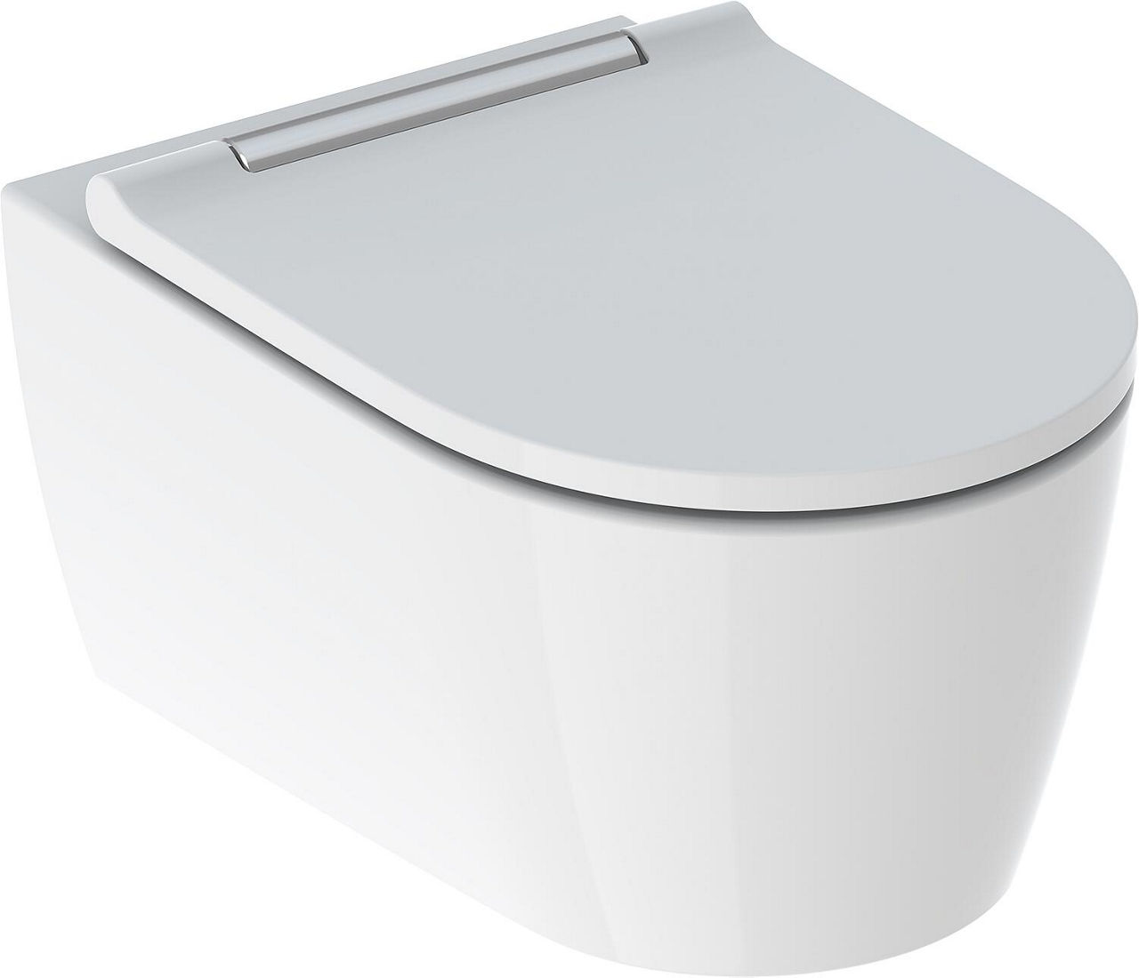 Combi-Pack Geberit One Wand-Tiefspül-WC und WC-Sitz weiß, Höhenverstellbar, Kera Tect, mit Turbo Flush, Abdeckung verch.