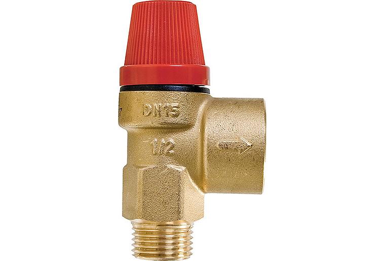 Membran-Sicherheitsventil Heizung DN15(1/2") AG, Austritt DN20(3/4") 3,0 bar Membran-Sicherheitsventil Heizung DN15(1/2") AG, Austritt DN20(3/4") 3,0 bar