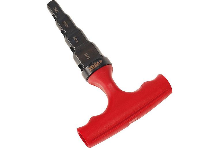 Kalibrierer mit T-Griff 16x2-20x2-25x2,5-26x3-32x3 mm Kalibrierer mit T-Griff 16x2-20x2-25x2,5-26x3-32x3 mm