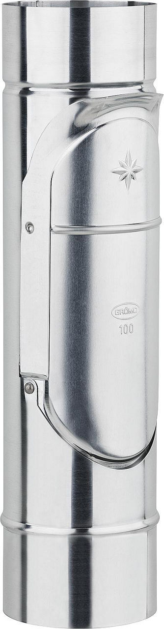 Regenwasserklappe, Griffmulde 100, Zink Regenwasserklappe, Griffmulde 100, Zink