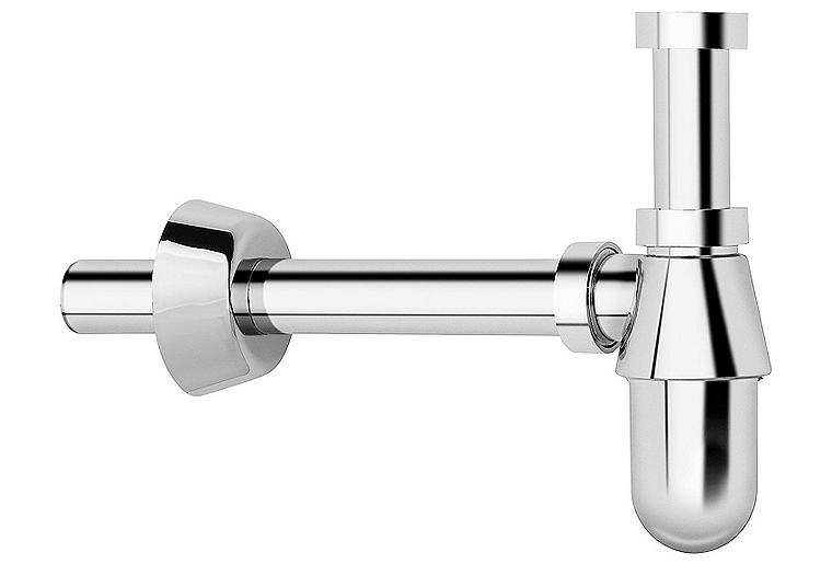 Flaschensiphon kunststoff chrom 11/4" DN32 Flaschensiphon kunststoff chrom 11/4" DN32