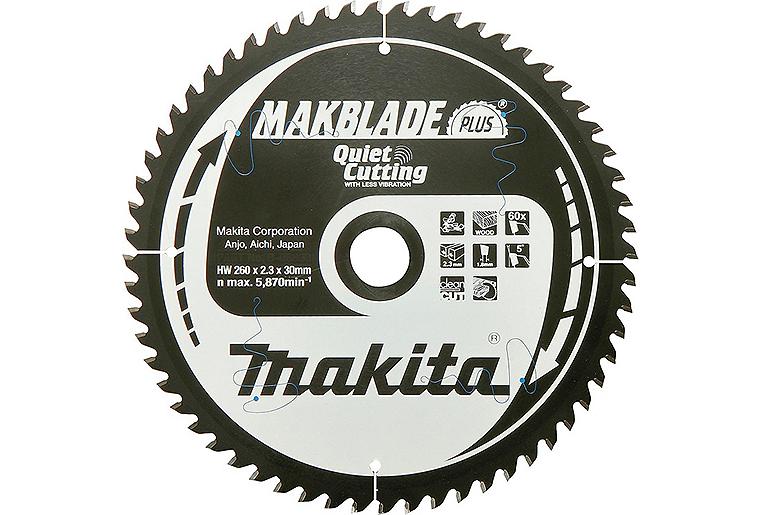 Kreissägeblatt MAKITA Ø 260 x 30 mm, 60 Zähne, für Holz