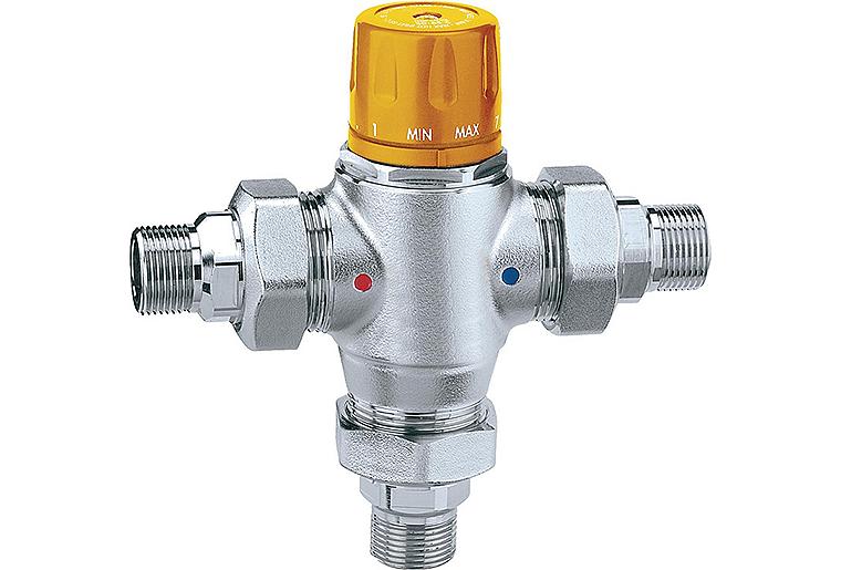 Solar-Thermomischer 3/4", 4,5 m³/h Einstellbar von 30°-65°C
