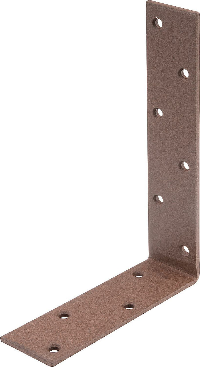Balkenwinkel DURAVIS® 160 x 240 x 50 mm, ungleichschenklig, Material: Stahl, blau verzinkt, Oberfläche: rostbraun
