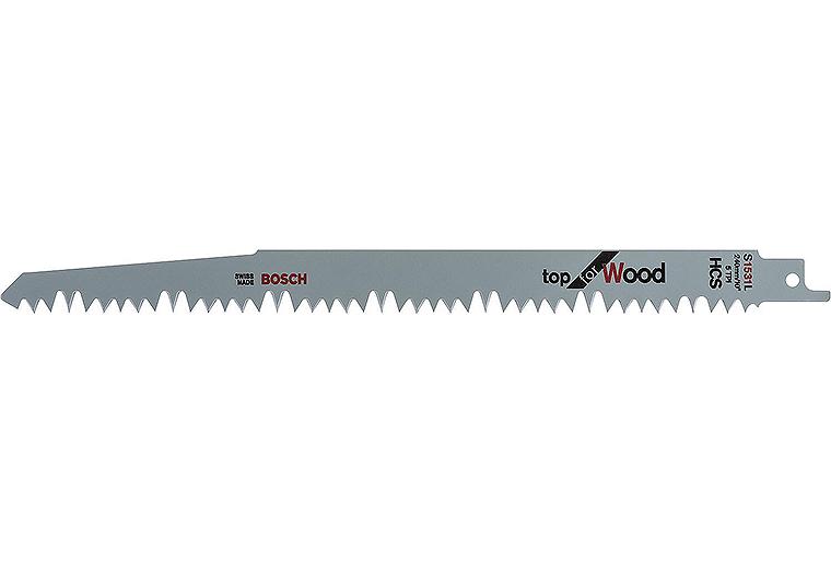 Säbelsägeblätter BOSCH S1531L Länge 240mm VPE 5 Stück f. schnelle Schnitte in Holz Säbelsägeblätter BOSCH S1531L Länge 240mm VPE 5 Stück f. schnelle Schnitte in Holz