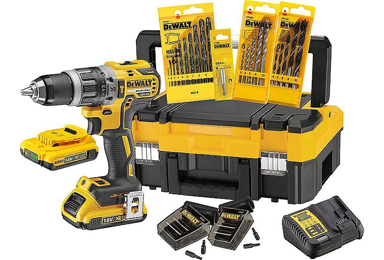 Akku-Schlagbohrschrauber-Set DeWALT DCK796D2T-QW 18V best. aus DCK796D2T, 2 x 2,0 Ah Akkus, 1 x Ladegerät und 1 x Transportkoffer Akku-Schlagbohrschrauber-Set DeWALT DCK796D2T-QW 18V best. aus DCK796D2T, 2 x 2,0 Ah Akkus, 1 x Ladegerät und 1 x Transportkoffer