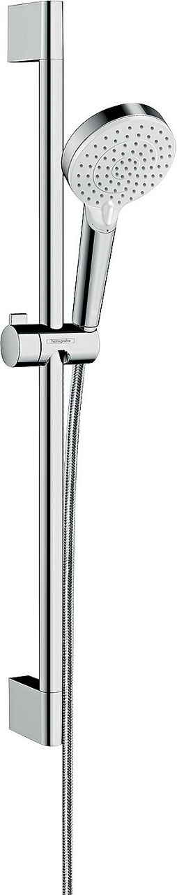 Brause-Set Hansgrohe Crometta Vario/Unica 650 mm, 2 Strahlarten Ø 100 mm weiß/verchromt