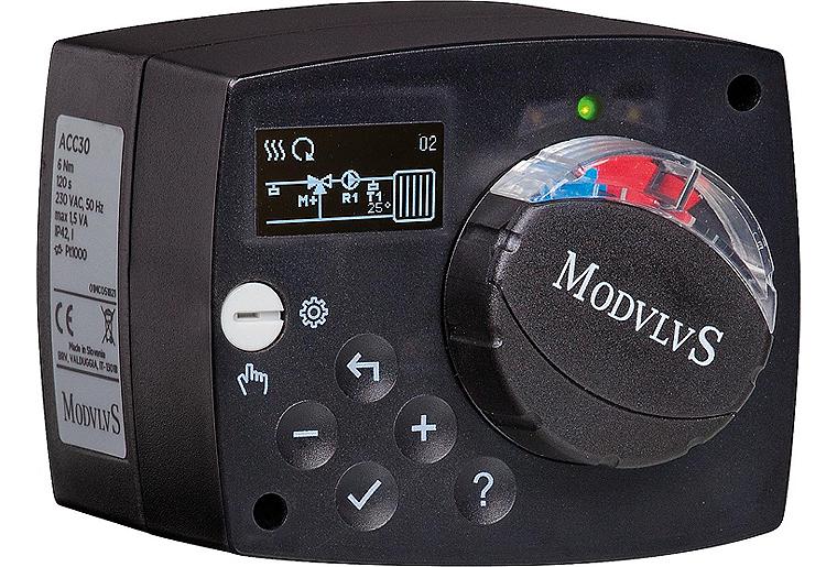 Festwertstellmotor ACC30 Easyflow 230V/50HZ, Einstell- bereich 10-95°C