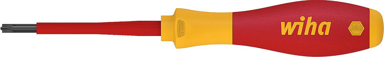 VDE-PlusMinus Phillips/Schlitz-Schraubendreher wiha 327 SoftFinish® electric, SL/PH1 x 80 mm