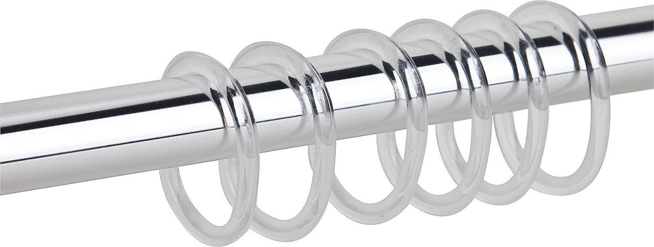 Duschvorhangringe ESOM Transparent, VPE=12 Stück Duschvorhangringe ESOM Transparent, VPE=12 Stück