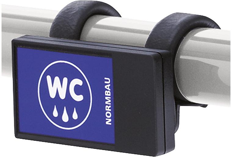 Funksender Fb. schwarz, nach- rüstbar,zur kabellosen WC-Spülaus- lösung,Montage am Stützklappgriff