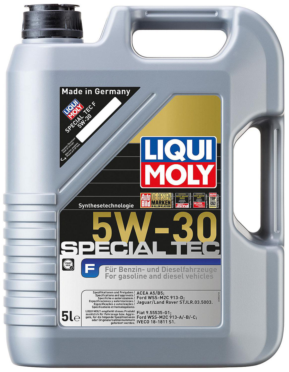 Leichtlaufmotoröl LIQUI MOLY Special Tec F 5W-30, 5l Kanister Leichtlaufmotoröl LIQUI MOLY Special Tec F 5W-30, 5l Kanister