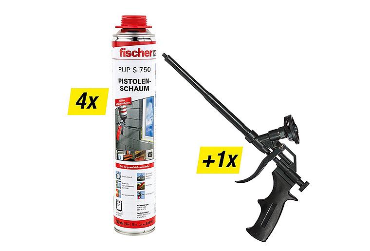 Aktionspaket Pistolenschaum mit Schaumpistole PUP M4 black Aktionspaket Pistolenschaum mit Schaumpistole PUP M4 black